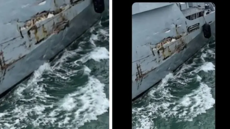 PNS Hunain vs INS Kolkata: अरब सागर में टक्कर के बाद पाकिस्तान के जहाज को भारी नुकसान, जानिए दोनों युद्धपोतों में कितना अंतर