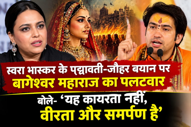 स्वरा भास्कर के पद्मावती-जौहर बयान पर बागेश्वर महाराज का पलटवार, बोले- ‘यह कायरता नहीं, वीरता और समर्पण है’